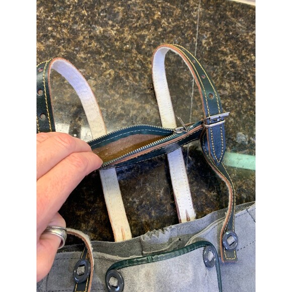 1960s Vintage Leather Suede LEDERHOSEN German Oktoberfest Festival Shorts Child - Picture 5 of 11